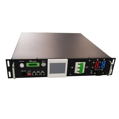 GCE RS485 CAN protocole Système de batterie solaire ESS BMS 204.8V50A 64S Haute tension 2U BMS