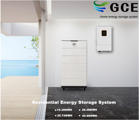 Solution ESS résidentielle Système de stockage d'énergie à domicile 40,96KWH Système de batterie LiFePO4 empilable avec 16S51.2V de lithium