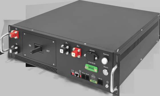 Solution de stockage d'énergie par batterie Maître esclave LFP/NMC/LTO BMS 136S 435.2V 125A BMS 3U pour les UPS ESS