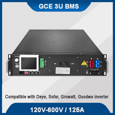 GCE BMS système LFP 150S 480V 125A haute tension maître esclave BMS avec 15S 16S 24S BMU pour le système de stockage d'énergie solaire