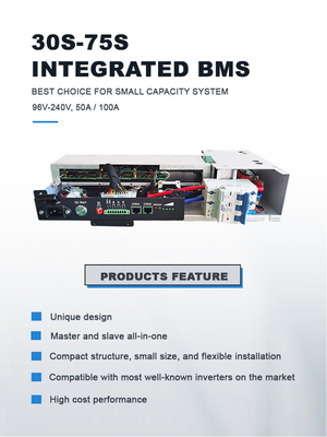 GCE 64S 204.8V 100A BMS intégré pour la maison Sol LFP solution d'alimentation solaire Système de stockage de batterie UPS batterie lithium-ion