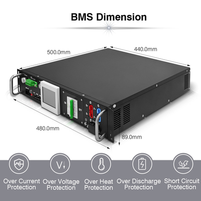 120S384V 50A Système de gestion de la batterie BMS haute tension Pour le lithium Lifepo4 batterie Growatt ATESS Sofar Goodwe Inverter