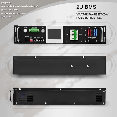 Bms haute tension Lifepo4 avec contacteur relais 45S 144V 50A 2U