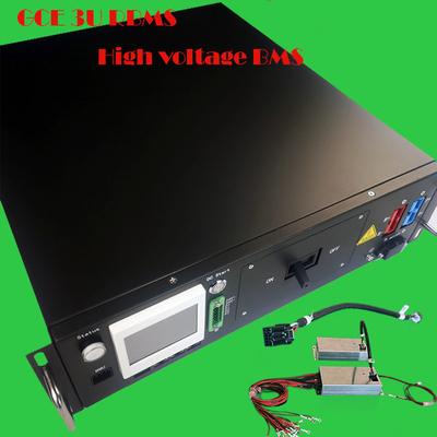 384V 125A Bms haute tension avec boîte 3U 3,5 pouces affichage Rs485 CAN communication