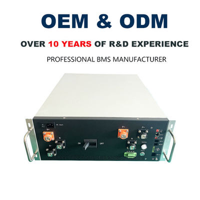 Installation de rack standard de 19 pouces BMS haute tension avec batterie NMC